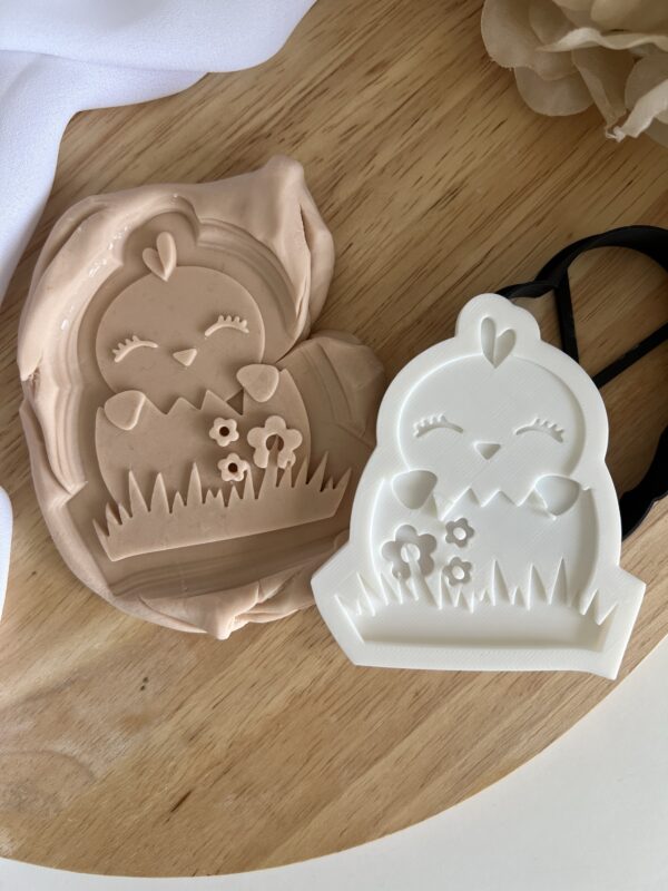 EASTER2025 Chick egg fondant stamp and cutter