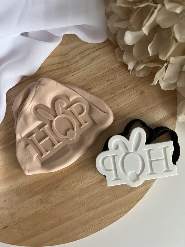 EASTER2025 Easter HOP fondant stamp and cutter