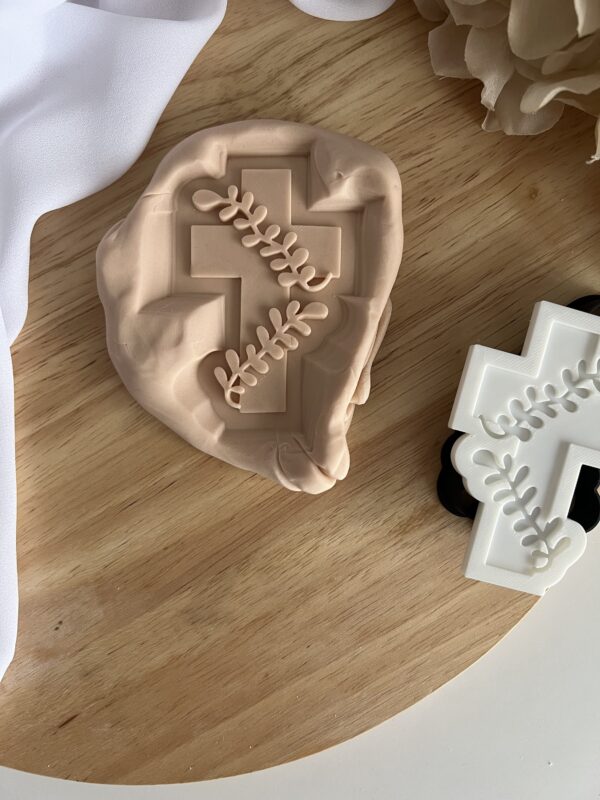 EASTER2025 Easter Cross fondant stamp and cutter