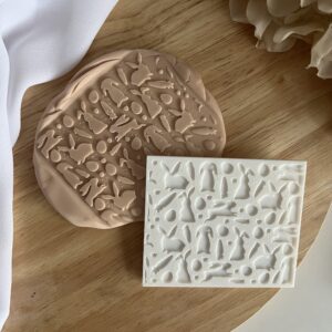 EASTER2025 Easter Rabbit pattern fondant stamp