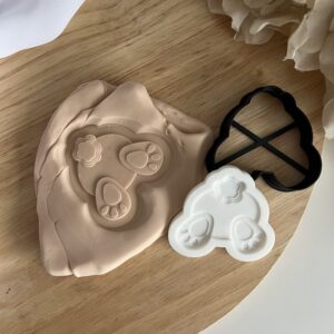 EASTER2025 Easter Bunny Bum fondant stamp and cutter