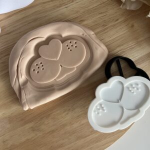 EASTER2025 Easter Bunny nose fondant stamp and cutter