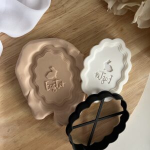 EASTER2025 Vintage Easter frame fondant stamp and cutter