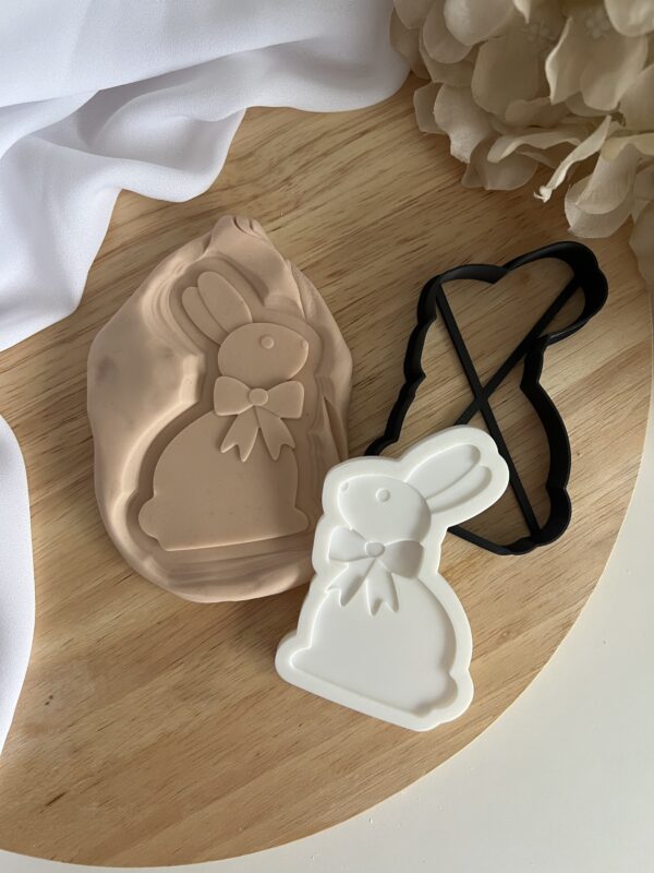 EASTER2025 Easter Chocolate Rabbit Bunny fondant stamp and cutter