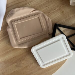 EASTER2025 Vintage Rectangle Frame fondant stamp and cutter