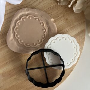 EASTER2025 Frame with dots set /2 type/fondant stamp and cutter