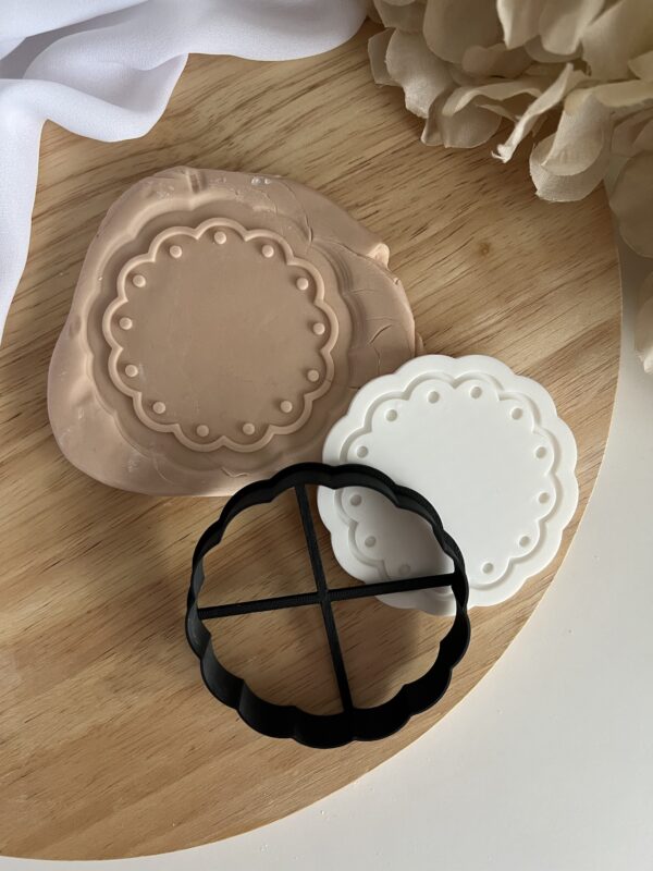EASTER2025 Frame with dots set /2 type/fondant stamp and cutter