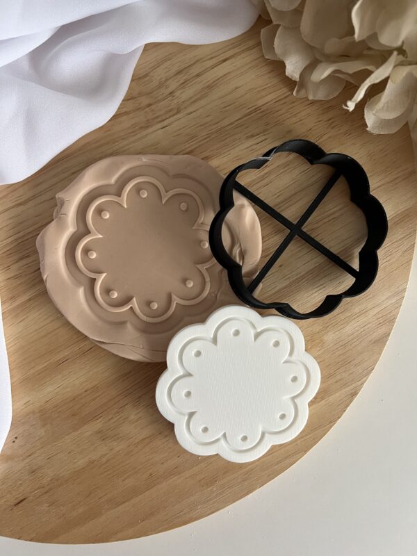 EASTER2025 Frame with dots set /2 type/fondant stamp and cutter - Image 2