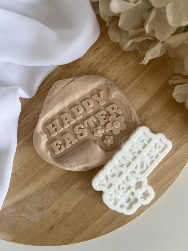 EASTER2025 Happy Easter fondant stamp and cutter