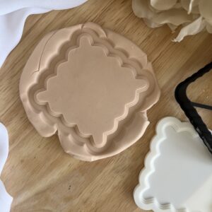EASTER2025 Wavy Square Frame fondant stamp and cutter