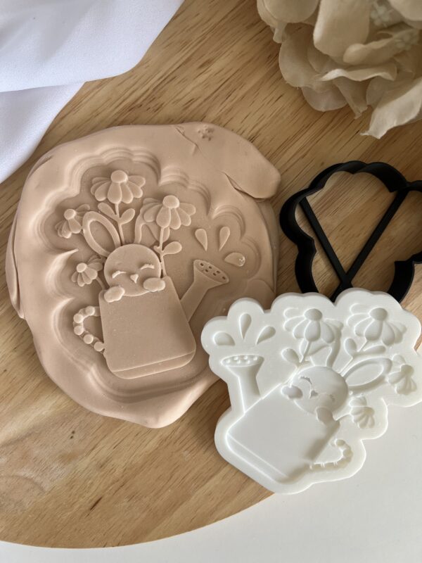 EASTER2025 Easter Cute Bunny fondant stamp and cutter