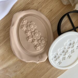 EASTER2025 Easter Egg Floral fondant stamp and cutter