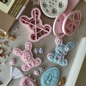 DIY Húsvéti nyuszis doboz - sütikiszúróval, mintázóval