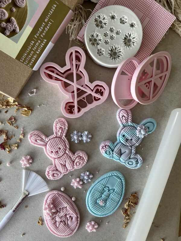 DIY Húsvéti nyuszis doboz - sütikiszúróval, mintázóval