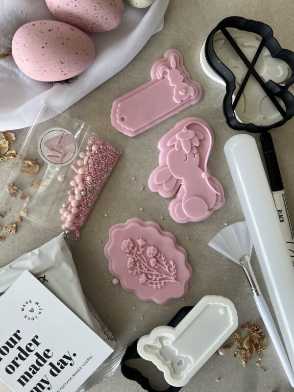 DIY Húsvéti nyuszis doboz - VIRÁG - sütikiszúróval, mintázóval - Image 2