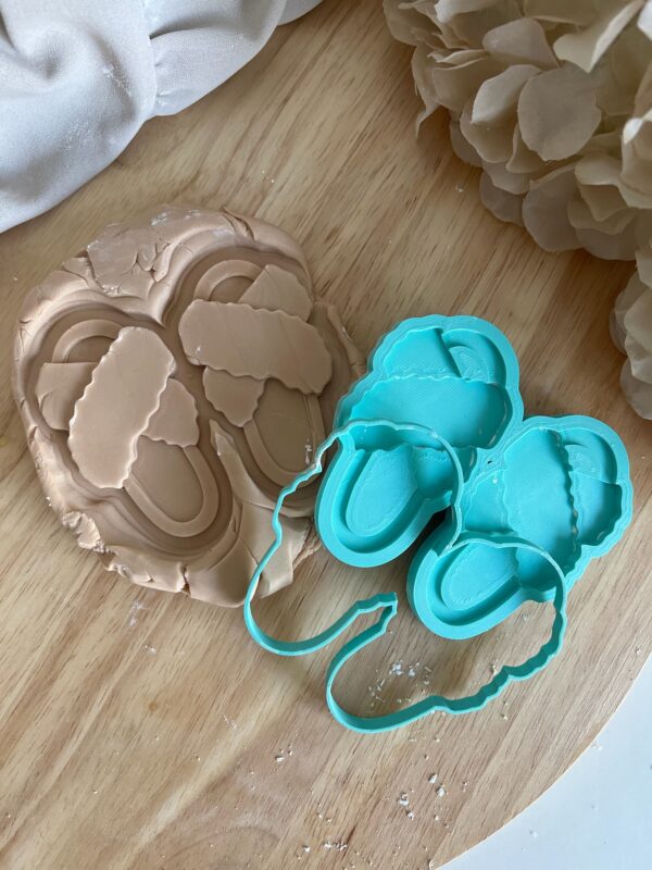 CHRISTMAS2025 Christmas Slippers fondant stamp and cutter