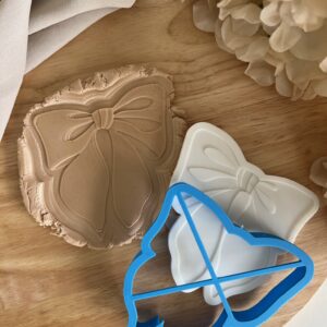 CHRISTMAS2025 Christmas Bow II fondant stamp and cutter