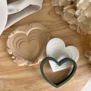 CHRISTMAS2025 Christmas Heart fondant stamp and cutter