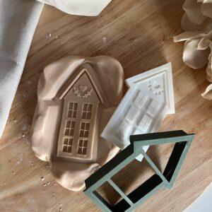 CHRISTMAS2025 Christmas House II fondant stamp and cutter