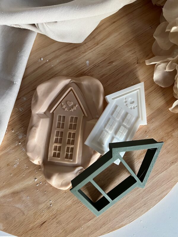 CHRISTMAS2025 Christmas House II fondant stamp and cutter