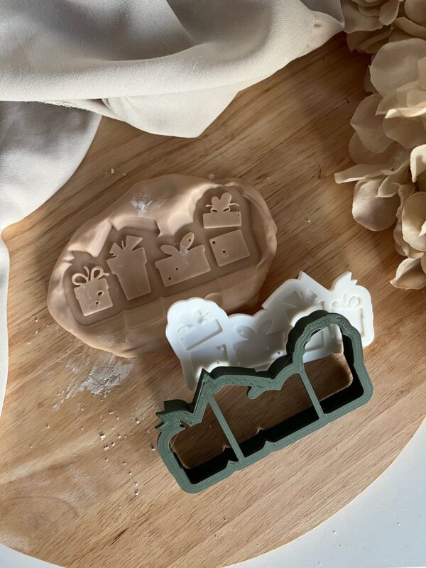 CHRISTMAS2025 Christmas Presents fondant stamp and cutter