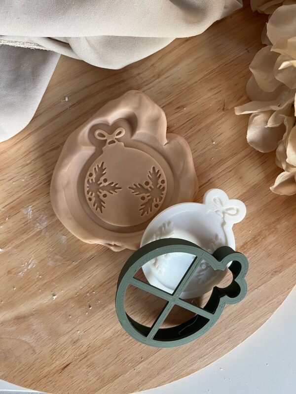 CHRISTMAS2025 Christmas tree Ornament II fondant stamp and cutter