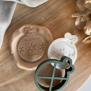CHRISTMAS2025 Christmas tree Ornament III fondant stamp and cutter