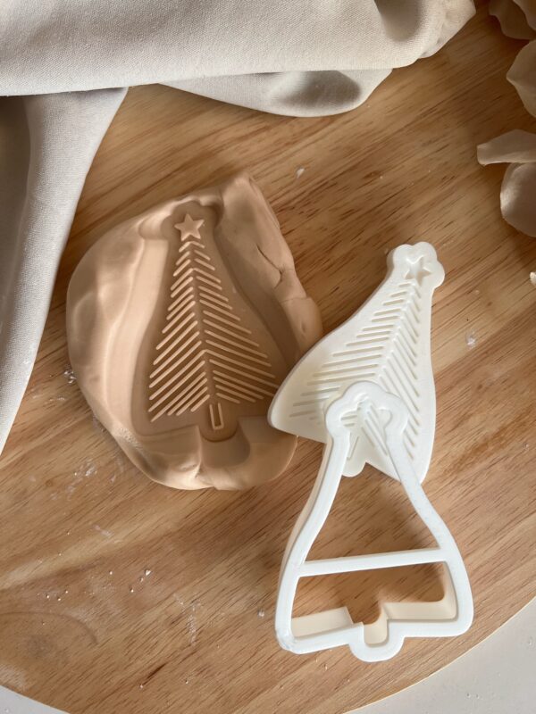 CHRISTMAS2025 Christmas Tree II fondant stamp and cutter