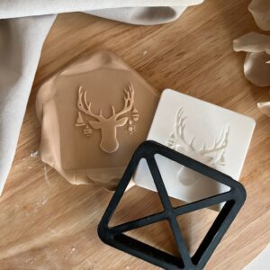 CHRISTMAS2025 Christmas Reindeer II fondant stamp and cutter