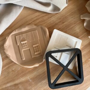 CHRISTMAS2025 Christmas House fondant stamp and cutter