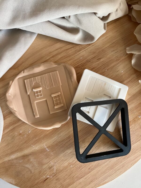 CHRISTMAS2025 Christmas House fondant stamp and cutter