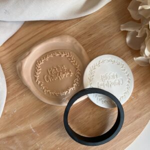 CHRISTMAS2025  Merry Christmas fondant stamp and cutter