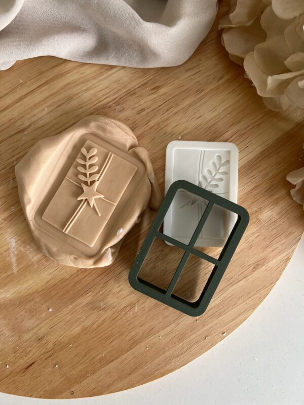 CHRISTMAS2025  Christmas Gift  fondant stamp and cutter