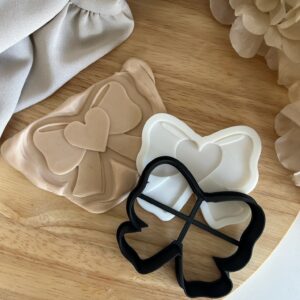 CHRISTMAS2025  Christmas bow fondant stamp and cutter