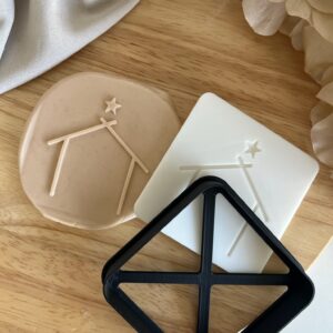 CHRISTMAS2025  Christmas eve fondant stamp and cutter