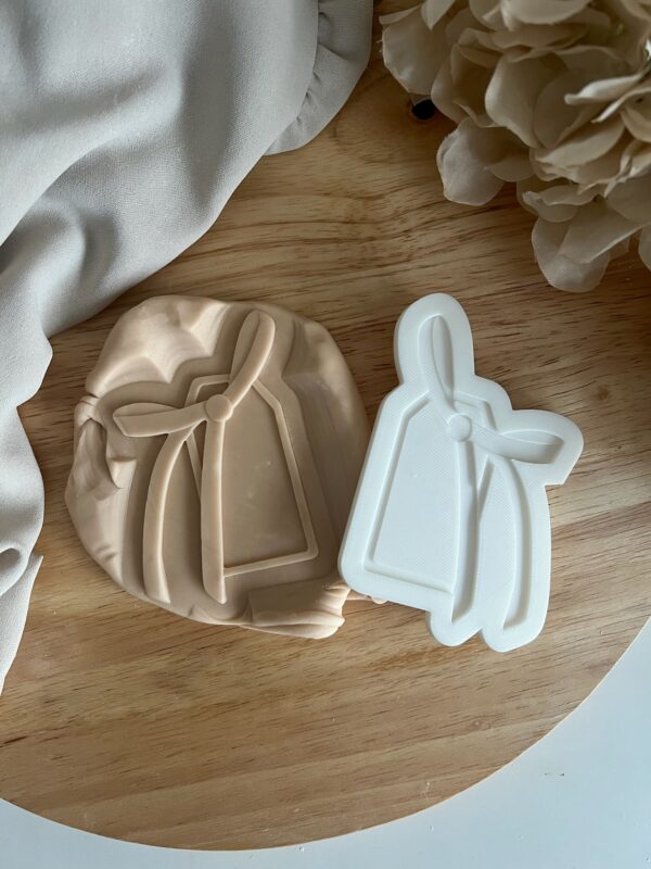 CHRISTMAS2025  Christmas Gift tag fondant stamp and cutter